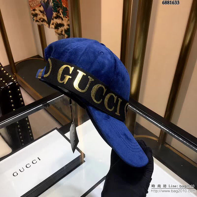 GUCCI古馳 秋冬款 休閒百搭情侶款絲絨棒球帽 6881633 LLWJ5826